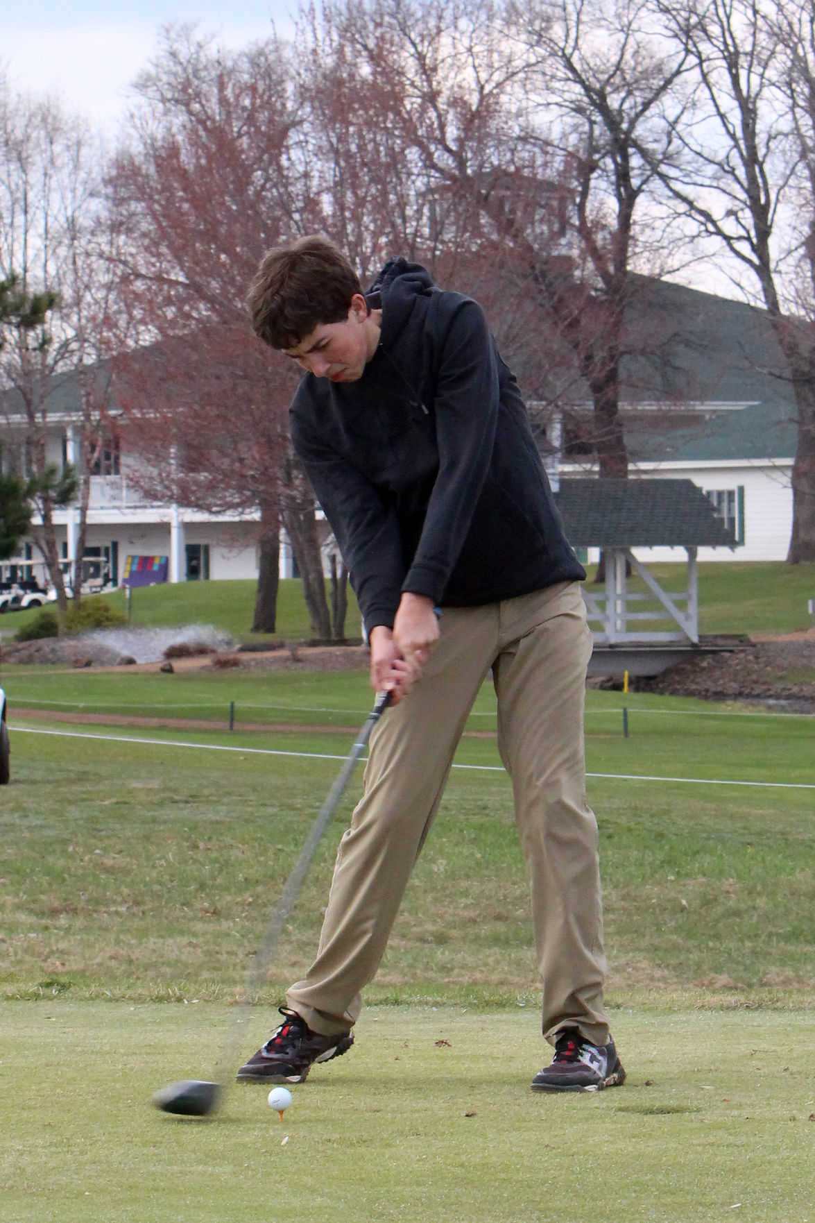 Cloverbelt-Dairyland boys golf invite at Lake Wissota golf 4-29-19
